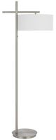Cal® Lighting & Accessories Laval Brushed Steel Floor Lamp-0