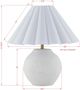 Forty West Madison White Table Lamp-1