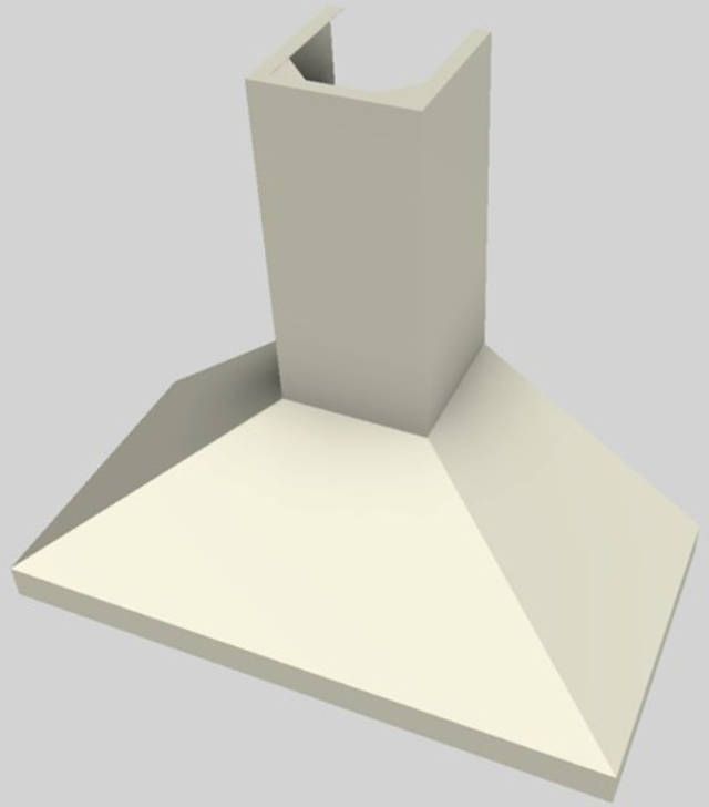 Vent-A-Hood® 42" Biscuit Wall Mounted Range Hood-3