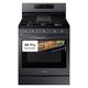 Samsung 30" Fingerprint Resistant Black Stainless Steel Smart Freestanding Gas Range-0