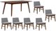 Liberty Furniture Space Savers 7-Piece Gray/Satin Walnut Dining Set-0