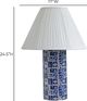 TOV Furniture Stamp Blue/White Pleated Table Lamp-2