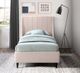Meridian Furniture Eva Pink Velvet Twin Bed-2