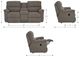 La-Z-Boy® Brooks Taupe Manual Reclining Loveseat with Console-2