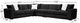 Albany Industries 4-Piece Mondo Black L-Shape Sectional-1