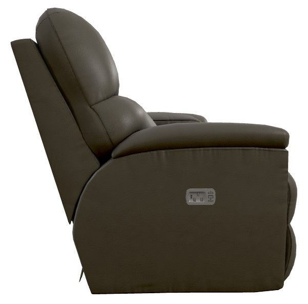 La-Z-Boy® Trouper Tar Power Reclining Loveseat with Console and Headrest-2