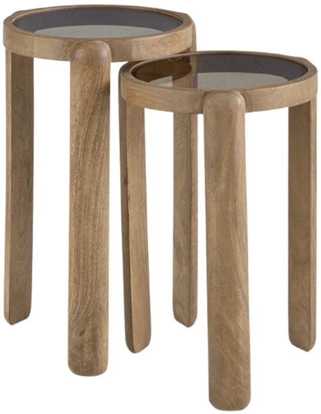 Signature Design by Ashley® Jossor 2-Piece Light Brown Accent Table Set-1