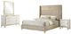Coaster® Lucia 4-Piece Beige/White Queen Bedroom Set-0