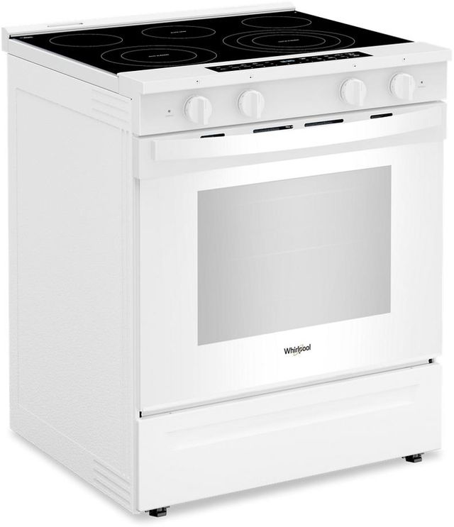Whirlpool® 30" White Slide-In Electric Range-2