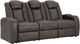 Signature Design by Ashley® Fyne-Dyme Shadow Power Reclining Sofa-0