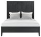 Elements International Versailles Contemporary Black Queen Panel Bed-1