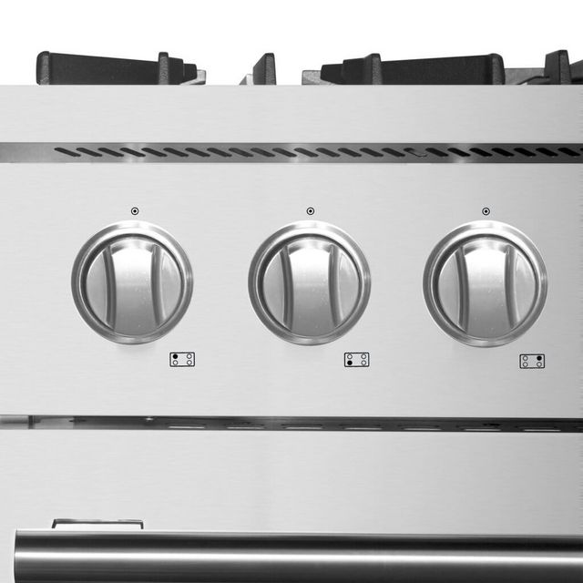 FORNO® Marco 30" Stainless Steel Pro Style Dual Fuel Range-6