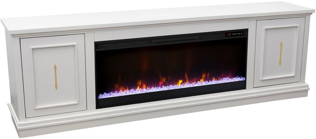 Legends Home Jordan White 82" Fireplace Console-0