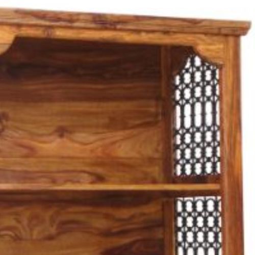Jaipur Furniture Ganga Ring Jali Brown Large Bookcase-1
