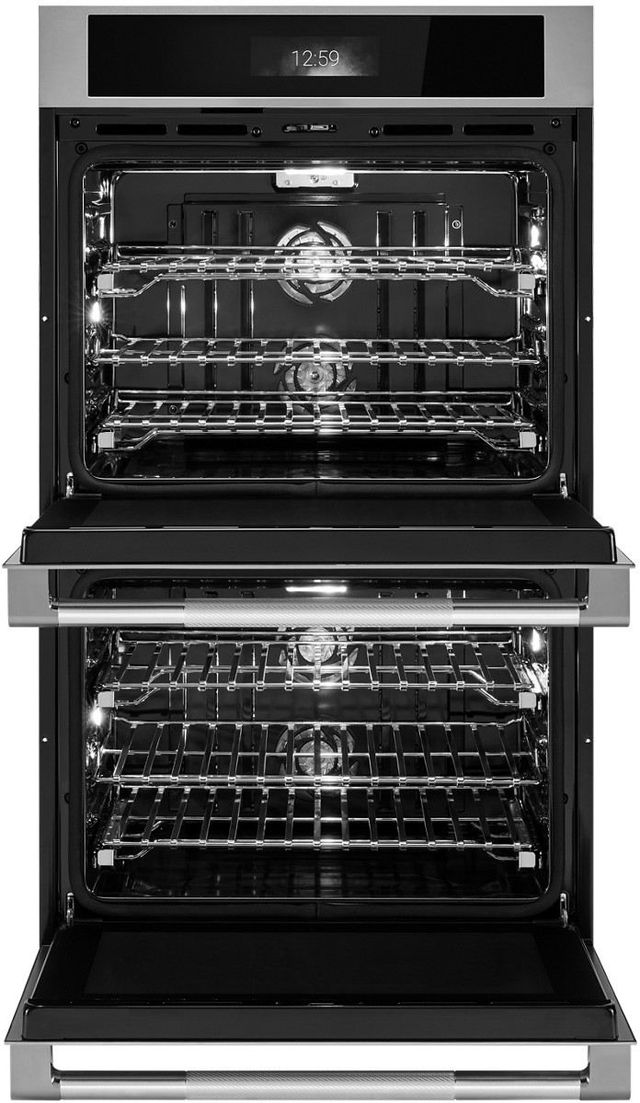Jennair® RISE™ 30" Stainless Steel Double Electric Wall Oven with V2™ Vertical Dual-Fan True Convection with Advanced Temperature Precision-1