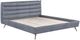 ACME Furniture Doris Gray Leather Eastern King Upholstered Panel Bed-0