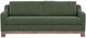 International Furniture Direct Samba Olive/Rich Brown Sofa-1