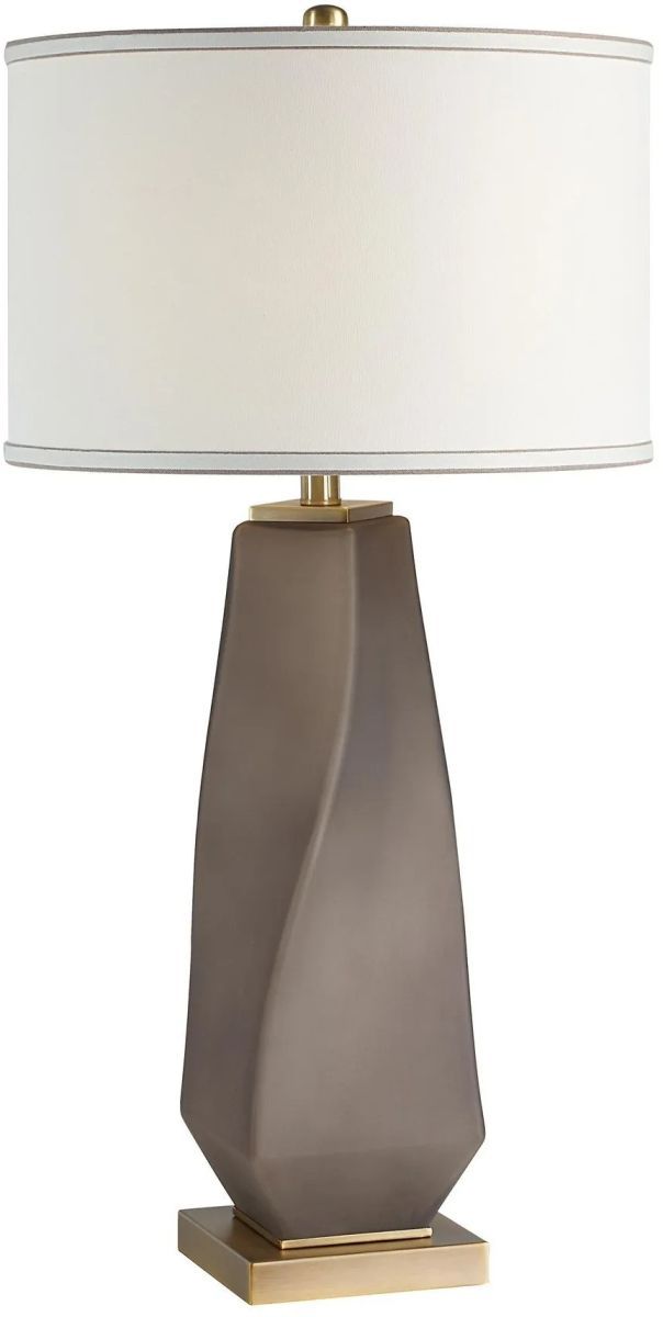 Renwil® Everren Mallorca Brass/Smoke Gray Glass Table Lamp-1