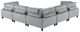 Homelegance® Robstown 5-Piece Gray Modular Sectional-3