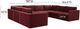 TOV Furniture Willow 8-Piece Red Modular Sectional-2