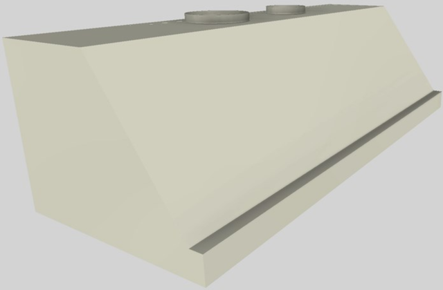 Vent-A-Hood® 60" Wall Mounted Range Hood-Biscuit-2