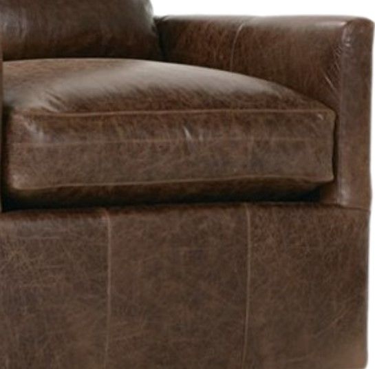 Rowe® Customizable Lilah Leather Swivel Glider Chair-2