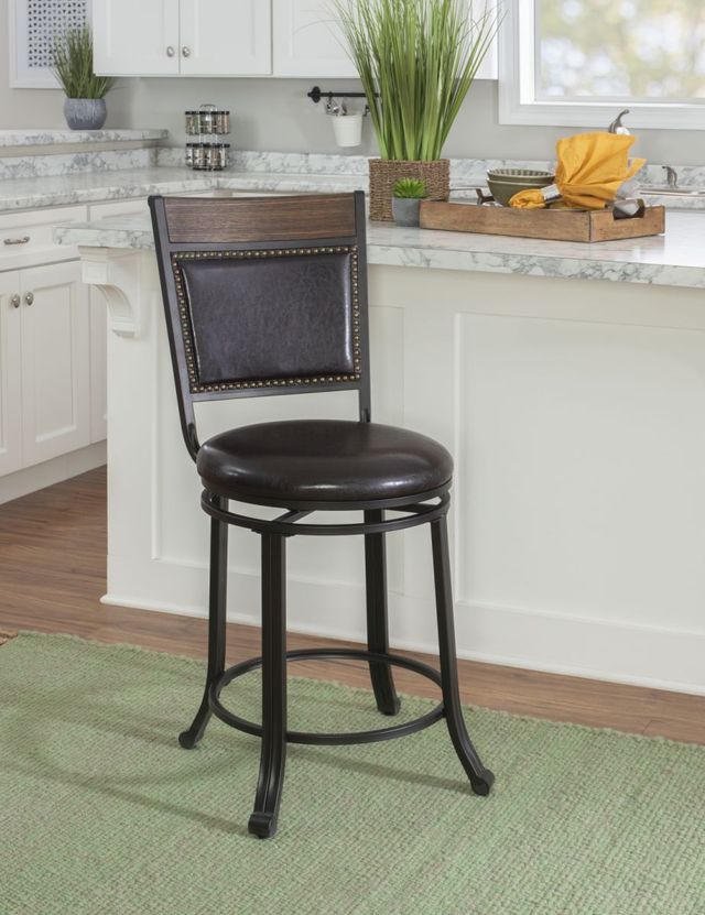 Powell® Franklin Rustic Umber Counter Stool-1