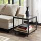 Olliix by Madison Park Iron/Walnut Pratt End Table-1