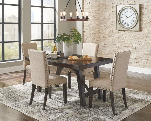 Signature Design by Ashley® Rokane 5 Piece Brown Dining Set-3