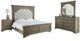 Steve Silver Co. Highland Park 4-Piece Waxed Driftwood/White King Panel Bedroom Set-1