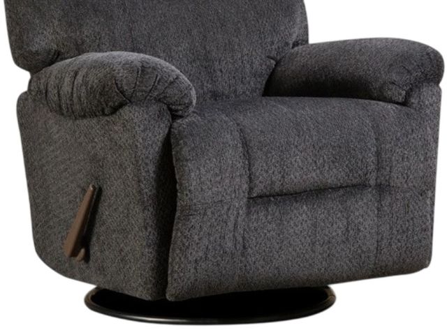 American Wholesale Furniture Hudson Slate Manual Swivel Rocker Recliner-1