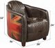 ACME Furniture Brancaster Antique Slate Chair-2