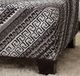 Furniture of America® Eimear Black/Off-White Ottoman-2