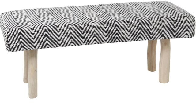 Deco Marche Black/Brown Bench-0