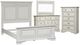 Liberty Furniture Abbey Park 4-Piece Antique White/Weathered Brown Queen Panel Bedroom Set-0