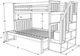 Kodiak Furniture Kelcie Dark Chocolate Twin/Full Bunk Youth Bed with Trundle and Tray-4