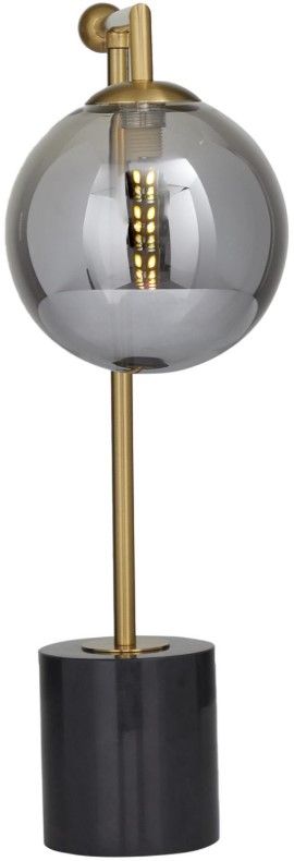 Deco Marche Silver Orb Desk Lamp with Marble Base-0