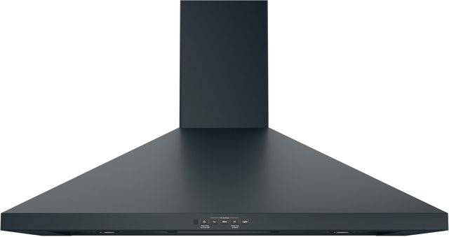 Clearance GE® 36" Black Slate Wall-Mount Pyramid Chimney Hood-0