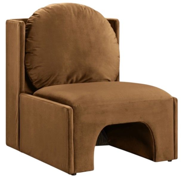 Meridian Furniture Sigma Saddle Velvet Upholstered Accent Chair-0