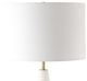 Uttermost® Quite the Buzz Brass/White Floor Lamp-5