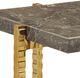 Currey & Company Flying Gold Stone Top Drink Table with Gold Metal Frame-1