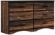 Perdue Woodworks 24,000 Essential Brown 58" 6-Drawer Chest-0