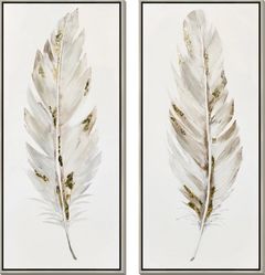 Classy Art 2-Piece 54" Hand Painted Textured Wall Art Set