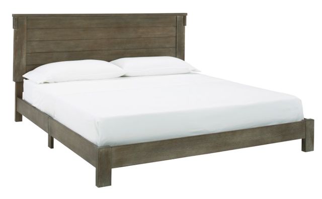 Signature Design by Ashley® Shamryn 6-Piece Grayish Brown King Panel Bed Set-1
