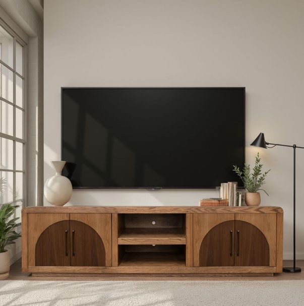 Legends Home Eclipse Bourbon Oak 92" TV Console-1