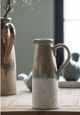 A & B Home Candia Sienna Brown/White Terracotta Pitcher-5