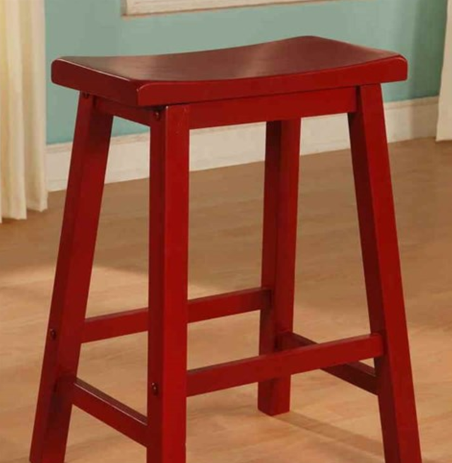 Powell® Color Story Crimson Red Counter Stool-2