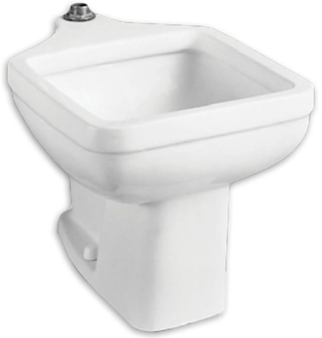 American Standard Service Sink Black On White Terrazzo Pedestal Base-0