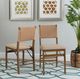 Linon Natural 2-Piece Natural 17" Folding Dining Chair Set-1