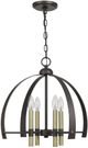 Cal® Lighting & Accessories Utica Antique Brass/Bronze Chandelier-0